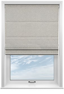 Chilham, Whisper Grey - Twist&Fit Roman Blind